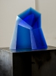 glass art Blue well