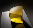 glass art Yellow qube